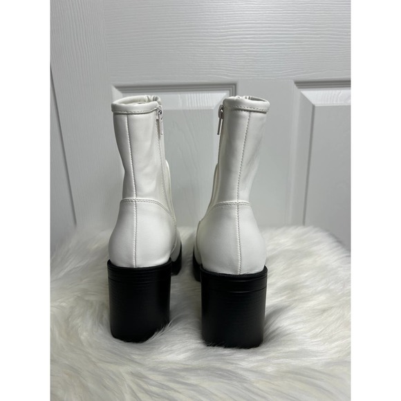 Urban Outfitters Gwen Platform White Boots Size 7 - Picture 5 of 14